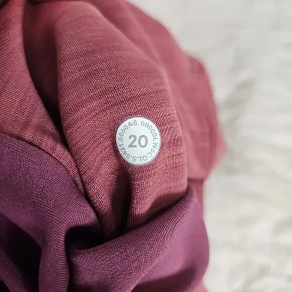 LIke New Lululemon Invigorate HR Leggings Heather Mulled Wine Sz 20 - Picture 9 of 10